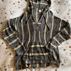 Billabong Baja Poncho Hoodie Rainbow